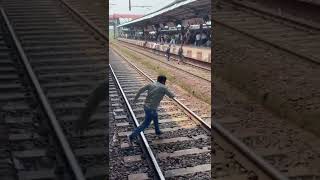 ￼￼￼￼ Crossing Track 😱 Train Accident point ￼￼#shorts #train #accidentnews
