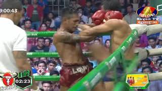 Kun Khmer, អ៊ួច ធារិទ្ធ Vs ម៉ាម៉ៃ (ថៃ), Ouch Thearith Vs Mamai (Thai), Bayon boxing 332019