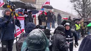 Protest w Szczecinie. \