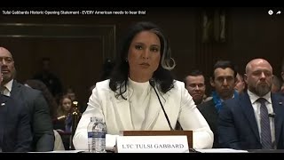 Tulsi Gabbards Historic Opening Statement - EVERY American needs to hear this!