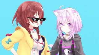 【MMD】I LUV IT【戌神ころね \u0026 猫又おかゆ】