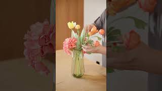 【Artifora】Spring Bouquet Red Hydrangea flower arrangement display 春季花束红色绣球插花展示