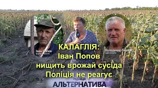 КАЛАГЛІЯ: ІВАН ПОПОВ НИЩИТЬ ВРОЖАЙ СУСІДА. ПОЛІЦІЯ НЕ РЕАГУЄ