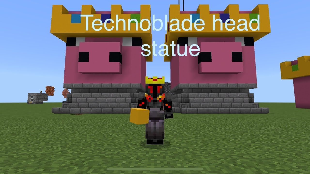 Technoblade Head Statue Tutorial Youtube