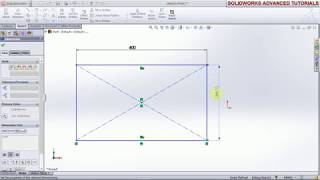#SOLIDWORKS TUTORIAL FOR BEGINNERS 5 RECTANGLE
