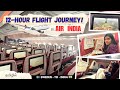 🇮🇳 Air India ✈️ 12 hours Flight Journey ✨தமிழில்✨ Sweden to Bangalore #food #flight #tamilvlog