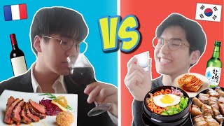 🇫🇷  CUISINE FRANÇAISE VS CUISINE CORÉENNE 🇰🇷