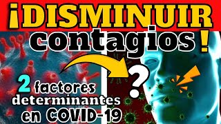 CIENTÍFICOS DETERMINAN FACTORES CLAVES EN COTAGIOS COVID-19 ¿PODEMOS DISMINUIR RIESGO DE INFECCIÓN?
