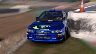 GRAN TURISMO 7 2024 12 28 World Rally Challenge GrB CATALUNYA IMPREZA Rally Car '98 12TH 終始最下位を走り惨敗