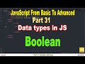 Boolean data type in JavaScript | Part 31 | JavaScript | #SmartCode