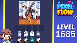 Pixel Flow Level 1685 Solution Walkthrough