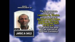 Lawrence Jn. Charles ~ Medium Obituary