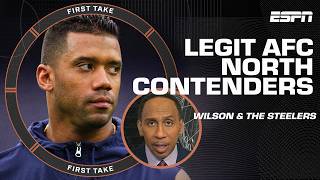 Stephen A. predicts Russell Wilson will make the Steelers legit AFC North contenders 💪 | First Take