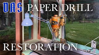 Vintage Paper Drill Restoration // Adventures in Bookbinding