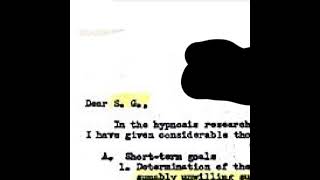 Correspondence Between Jolly West and Sidney Gottlieb, Director of the CIA's Operation MKULTRA