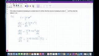 Related Rates Example 3