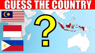 Guess The Asian Countries On The Map | Geography Quiz Challenge