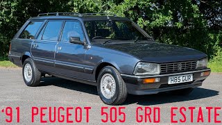 1991 Peugeot 505 GRD Brake Estate Goes for a Drive