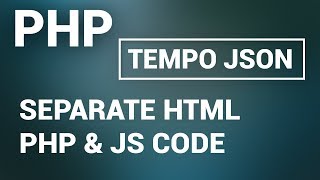 Jquery Tempo JSON Tutorial | Separate HTML, JS & PHP Code