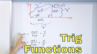 07 - Trig Functions of Acute Angles - (Sin, Cos, Tan, Cot, Sec & Csc Theta) - Part 1 - Trig Ratios