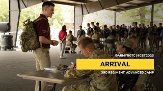 Arrival | 3rd Regiment, Advanced Camp | CST 2023