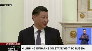 Chinese President Xi Jinping on a state visit to Russia