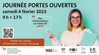 Journée Portes Ouvertes 2023 à UPHF _ Annonce