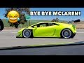 COCKY MCLAREN DESTROYED BY TWIN TURBO LAMBORGHINI!