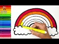 dibuja y colorea un arcoiris 🌈 dibujos para niños