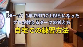 【ダーツ】1年でRT17(LIVE)になったプロが教えるダーツの考え方『自宅での練習方法』