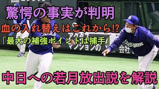 【2番手捕手がまだ】中日が止まらない血の入れ替え… オリの2番手捕手・若月健矢トレード説を解説【オリックスバファローズ】