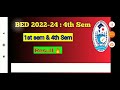 b.ed 4th sem u0026 1st sem result bsaeu