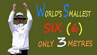 World's Smallest Six 6 In The Cricket History   Only 3 Metres   Don't Miss It   YouTube