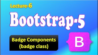 Badge Components in Bootstrap-5 (Hindi) | Bootstrap Components.