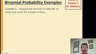 Math1313 chapter 5 Binomial examples