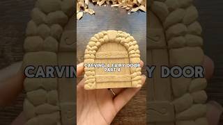 Carving a fairy door - Part 4 #woodcarving