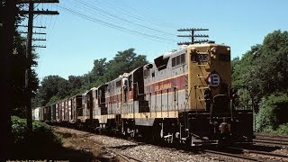 Conrail, on the ex-Erie mainline in 1977, CR 2749--EL 1213--CR 3194