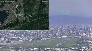 2019.05.07 ANA1854(DHC8) RNAV RWY32R APPROACH｜Ver. φ♪｜大阪空港ライブカメラ、大阪空港広角