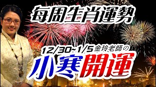 小寒開運｜2024-2025生肖運勢週報｜12/30-1/5｜金玲老師（有字幕）