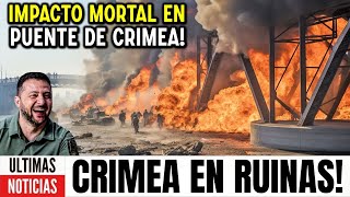 Putin enfrenta su ocaso! Misiles de EE.UU. en Ucrania DESTRUYEN Puente de Crimea con artillería rusa