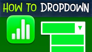 How Do I Create a Drop Down List in Apple Numbers