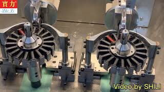 Motor stator winder coil winding machine/ what is  motorcyle motor  stator winding by SHILI