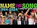 Guess The Song 1964-2024 | One SONG From EACH Year