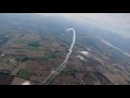 Red Arrows Magnum break over RAF Scampton