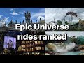Ranking all rides at Epic Universe