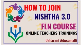 NISHTHA3.0,FLN ONLINE  TRAINING TO PRE-PRIMARY,PRIMARY TEACHERS,DIKSHA/How to join in the course