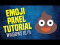 how to use emoji panel in windows 🚀😍