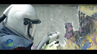 Cleaning graffiti with IBIX 40 H2O