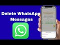 How To Delete WhatsApp Messages Permanently on iPhone