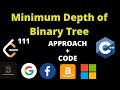 Minimum Depth of Binary Tree Leetcode | Leetcode 111 | Leetcode october challenge